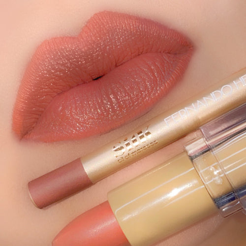 Silk Oil of Morocco Silk x Fernando Lip Kit - Nude 5 - Mid Tone Rosy Nude - Value Pack