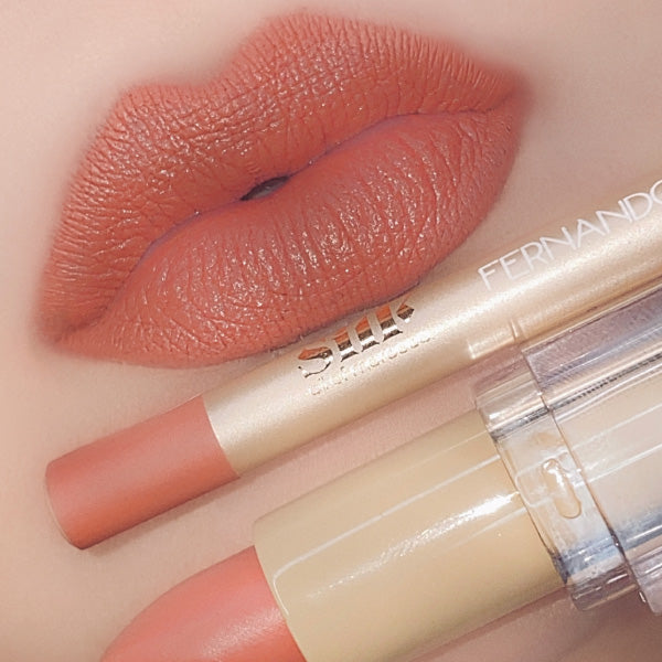 Silk Oil of Morocco Silk x Fernando Lip Kit - Nude 6 - Deep Rosy Nude - Value Pack