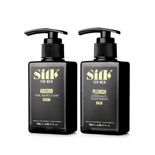 Silk Oil of Morocco Silk for Men - Argan Smooth & Soothe Duo