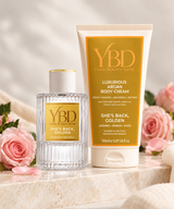 Your Beauty Dupe x Silk Oil of Morocco - The Indulgence Duo- She's Back Golden Perfume — Inspired by Poême Lancôme, view 2