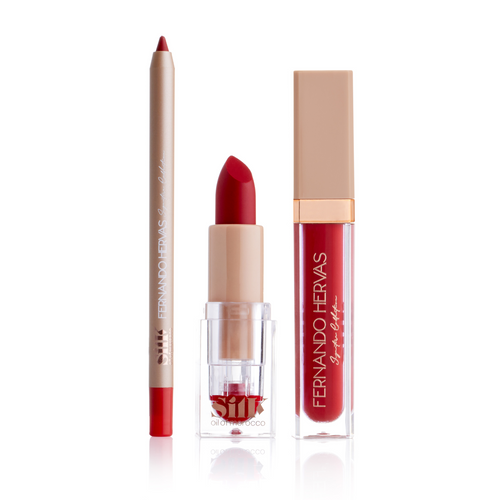 Silk Oil of Morocco Fernando Hervas - Paquita Red Complete  Argan Lip Kit