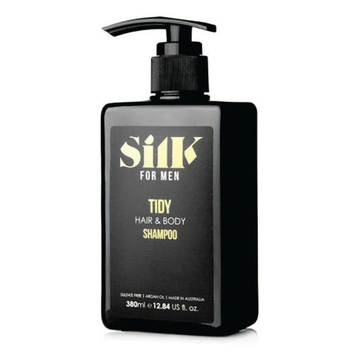 Silk Oil of Morocco Silk for Men - Argan Men's Hair & Body Shampoo Tidy