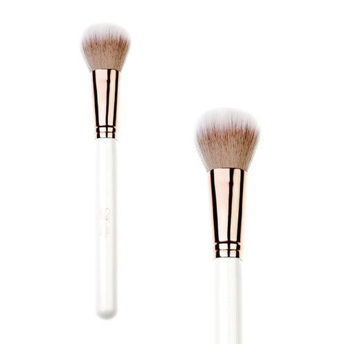 Silk Oil of Morocco - Vegan Blush Brush | White & Rose Gold