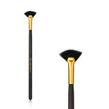 Silk Oil of Morocco - Vegan Small Fan Brush - Black, view 3