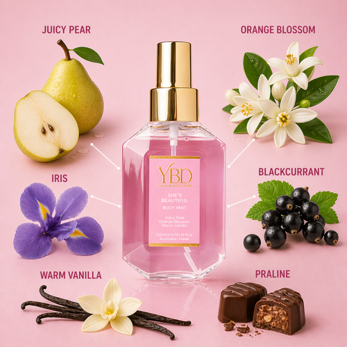 Silk Oil of Morocco Your Beauty Dupe - She's Beautiful Body Mist - Inspired by Lancome La Vie Est Belle