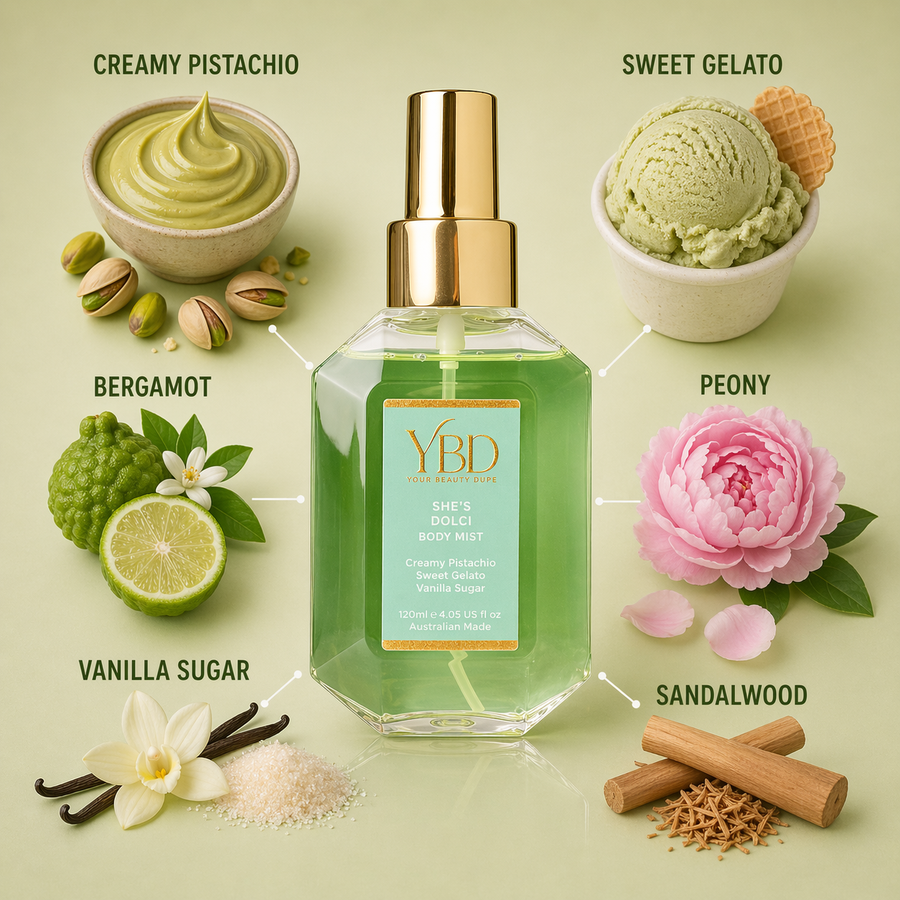Silk Oil of Morocco Your Beauty Dupe - She's Dolci Body Mist - Inspired by Kayali Yum Pistachio Gelato 33