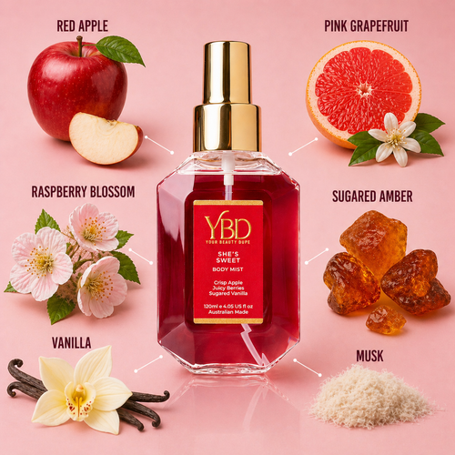 Silk Oil of Morocco Your Beauty Dupe - She's Sweet Body Mist - Inspired by Kayali Eden Juicy Apple