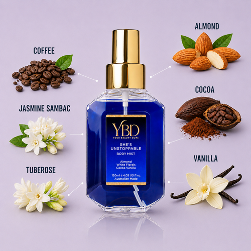 Silk Oil of Morocco Your Beauty Dupe - She's Unstoppable Body Mist - Inspired by Carolina Herrera Good Girl