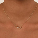 Silk Oil of Morocco - Zodiac Constellation Necklace, view 3