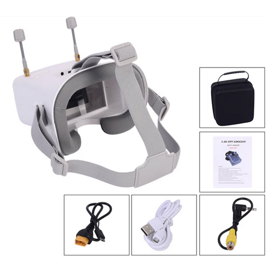 Stirlingkit 008D PRO FPV HD Goggles with Drone View DVR For Yuxiang Apache F11-s RC Helicopter