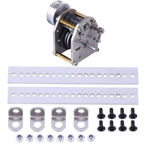 Stirlingkit 1:10 Model Car Engine Gearbox with Pulley Rack and Screw Glue for Toyan FS-S100 FS-S100G FS-S100(W) FS-S100G(W)