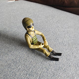 Stirlingkit 1/10 Scale Resin Figure Pilot Model for 700 & 800 Class RC Helicopters, view 2