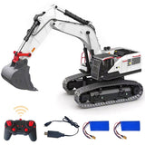 Stirlingkit 1/14 2.4G 22CH Alloy RC Excavator Construction Vehicles Toys with LED Light & Sound & Battery, view 2