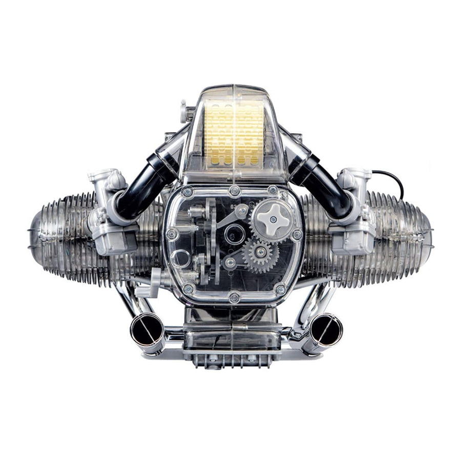 Stirlingkit 1:2 Visible Flat Twin Airhead Engine Model Kit DIY Stem Engine Model