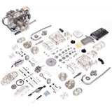 Stirlingkit 1:2 Visible Flat Twin Airhead Engine Model Kit DIY Stem Engine Model, view 2