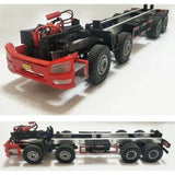 Stirlingkit 1/24 Hydraulic RC Truck 2.4G Full Scale Simulation 4 Front 8 Back Dump Truck Heavy Truck Engineer Machine Model RTR, view 2