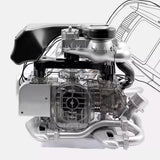 Stirlingkit 1/3 Scale DIY Flat-six Engine Model Building kits Build Your Own Functional Horizontally Opposed-six Cylinder Engine with Working Turbocharger, view 3