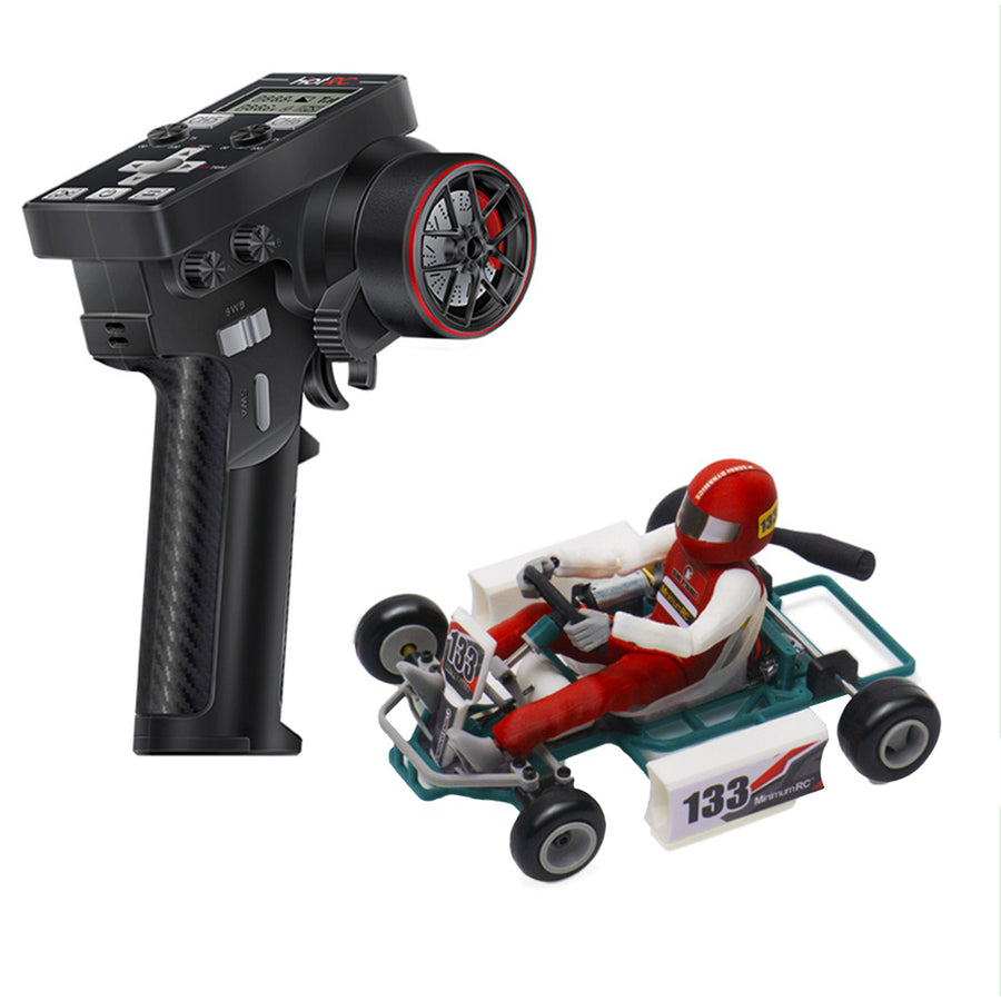 Stirlingkit 1/32 Mini Retro RC Go-Kart with Driver – Build Your Own Racing Kart 2.4G