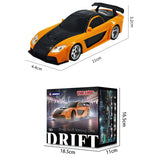 Stirlingkit 1/43 Scale Mini RC Car 2.4G Full-Proportional LED Remote Control 4WD Drift Racing Car, view 6
