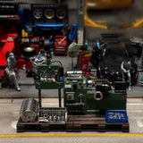 Stirlingkit 1/64 Scale Miniature Engine Repair Workshop Diorama Set – Lathe, Press & Engine Blocks, view 3