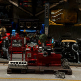 Stirlingkit 1/64 Scale Miniature Engine Repair Workshop Diorama Set – Lathe, Press & Engine Blocks, view 5