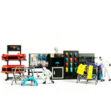 Stirlingkit 1/64 Scale Miniature JDM Garage Paint Booth & Custom Workshop Diorama Set with Painter Figures, view 5