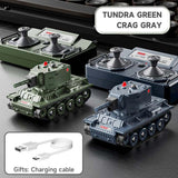 Stirlingkit 1/64 Super Mini RC Battle Tank IR Combat Rotating Turret Toy, view 3