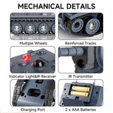 Stirlingkit 1/64 Super Mini RC Battle Tank IR Combat Rotating Turret Toy, view 6