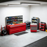 Stirlingkit 1/64 Tuner Garage Miniature Tool Cabinet & Workbench Set – Detailed Workshop Accessory with Mobile Locker, view 3