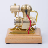 Stirlingkit 1.6cc Miniature Vertical OHV Motorcycle Model Engine Single-cylinder Four-stroke Internal Combustion Engine Model R27, view 2
