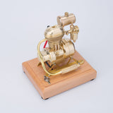 Stirlingkit 1.6cc Miniature Vertical OHV Motorcycle Model Engine Single-cylinder Four-stroke Internal Combustion Engine Model R27, view 3