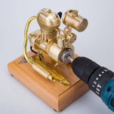 Stirlingkit 1.6cc Miniature Vertical OHV Motorcycle Model Engine Single-cylinder Four-stroke Internal Combustion Engine Model R27, view 6