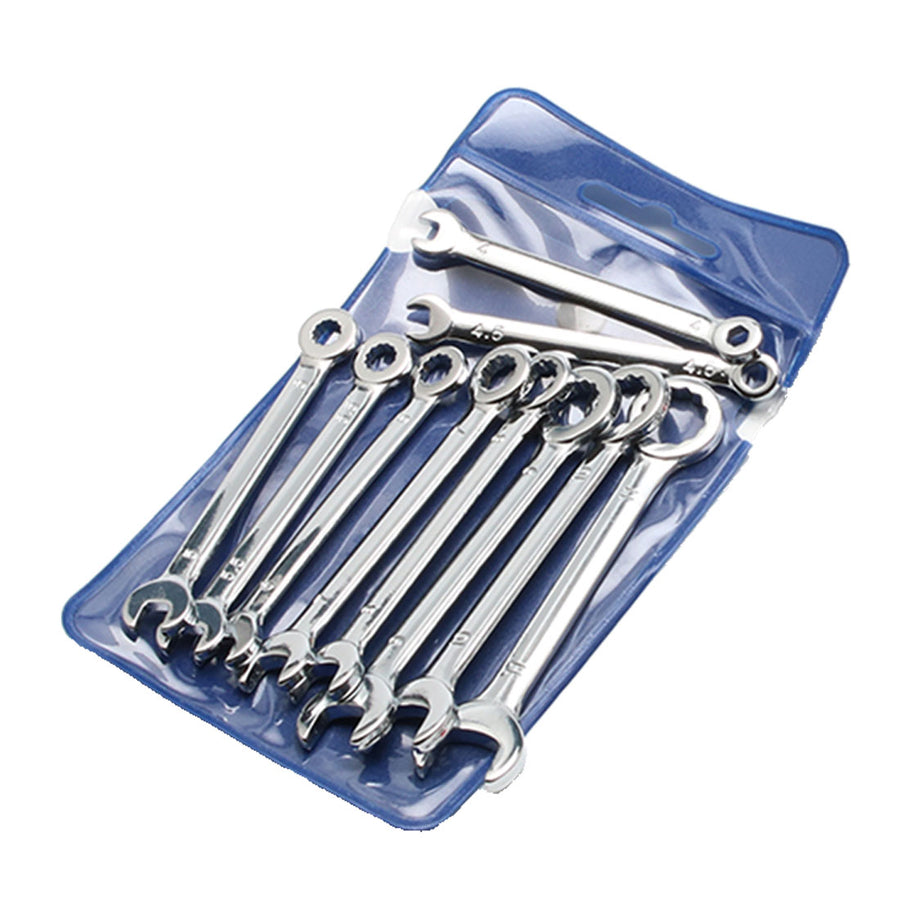 Stirlingkit 10-in-1 Mini Cr-V Wrench Set for Model Engine Enthusiasts Builder Repair Tools