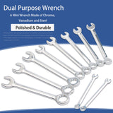 Stirlingkit 10-in-1 Mini Cr-V Wrench Set for Model Engine Enthusiasts Builder Repair Tools, view 4
