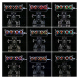 Stirlingkit 100+PCS Luminous Tube Clock Robot Model Kit Assembling Toy Gift, view 5