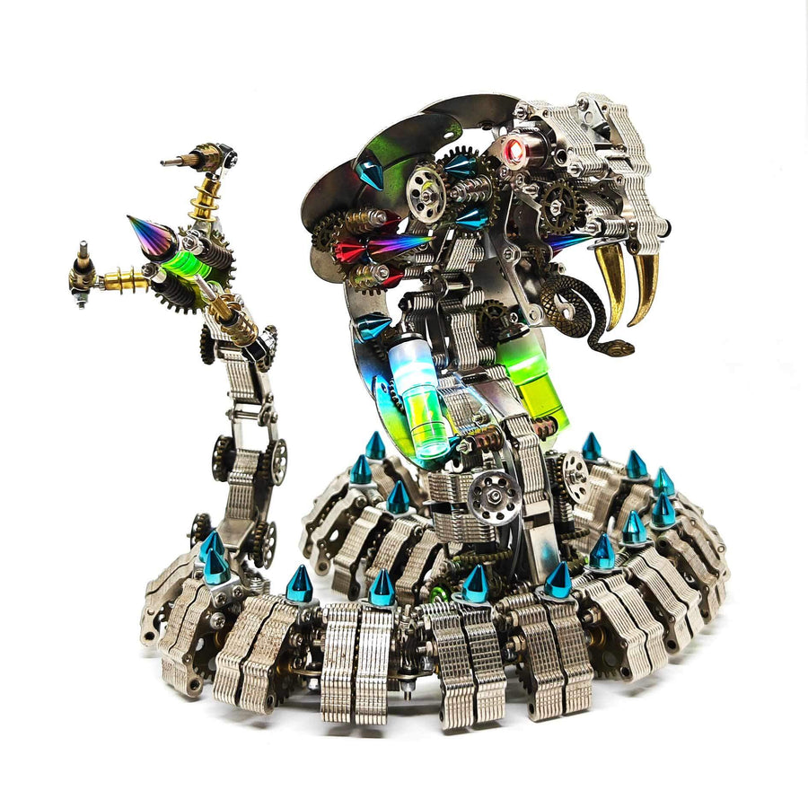 Stirlingkit 1000+PCS 3D DIY Cobra Snake Metal Model Kits
