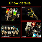 Stirlingkit 1000+PCS 3D DIY Cobra Snake Metal Model Kits, view 6