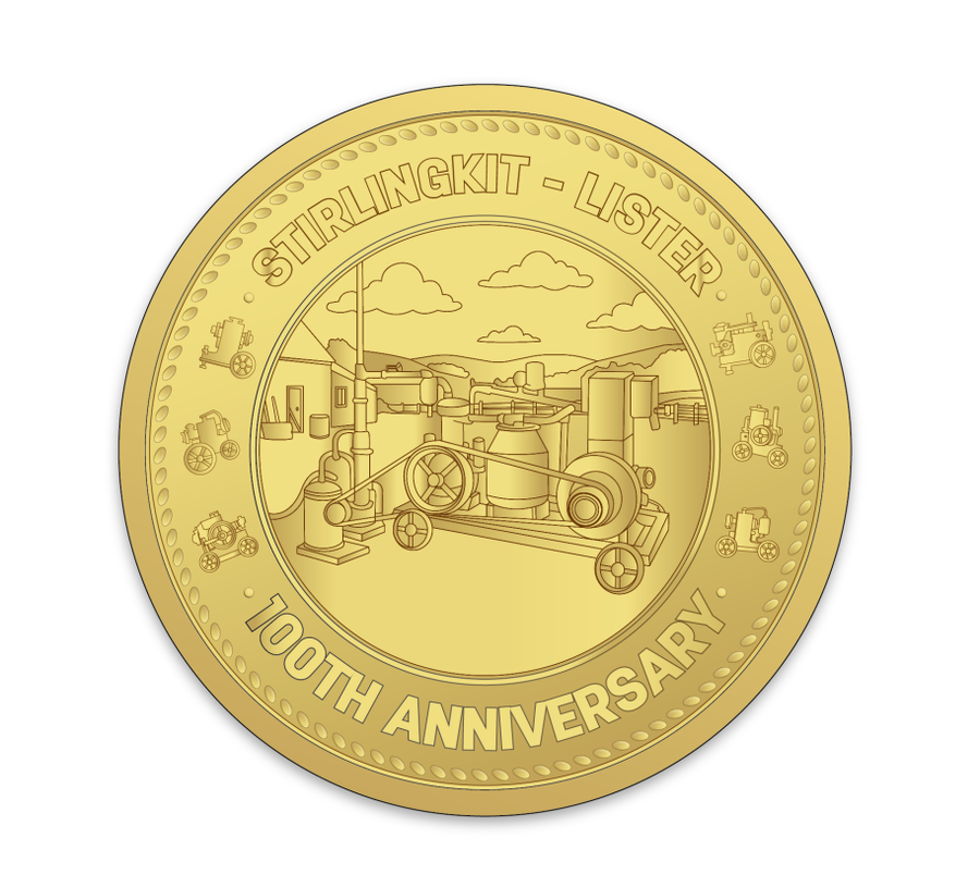 100th Anniversary Stationary Engine Coin for Stirlingkit VIP Customers
