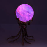 Stirlingkit 1060PCS Steampunk Mechanical Octopus Metal Model Kits with Jupiter Moon Lamp, view 2