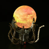 Stirlingkit 1060PCS Steampunk Mechanical Octopus Metal Model Kits with Jupiter Moon Lamp, view 4