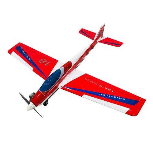 Stirlingkit 1080mm Wingspan Gas Powered Aerobatic 3A Stunt Airplane Balsa Wooden Airplane Model ARF with SH18 Nitro Engine - Red
