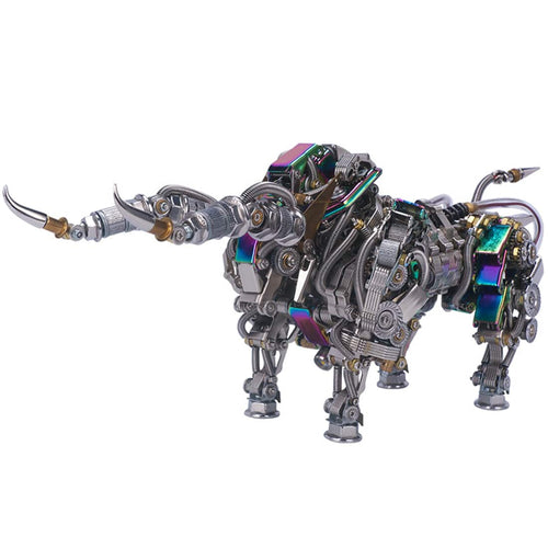 Stirlingkit 1087Pcs Metal Puzzle Model Kit 3D DIY Mechanical Bull Assembly Jigsaw Crafts