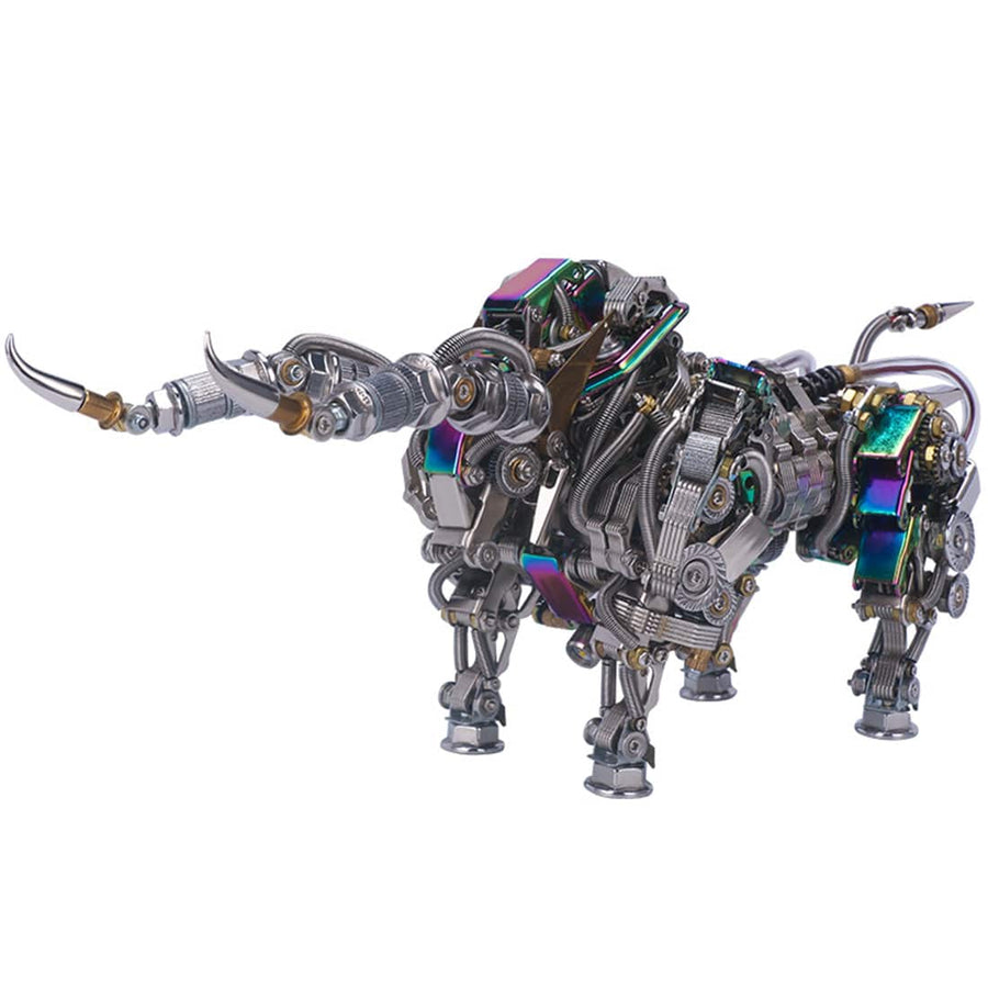 Stirlingkit 1087Pcs Metal Puzzle Model Kit 3D DIY Mechanical Bull Assembly Jigsaw Crafts