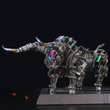 Stirlingkit 1087Pcs Metal Puzzle Model Kit 3D DIY Mechanical Bull Assembly Jigsaw Crafts, view 4