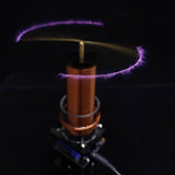 Stirlingkit 10cm DC24V Plasma Musical Tesla Coil Wireless Power Transmission Golded Coil Educational Toy US Plug, view 2