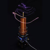 Stirlingkit 10cm DC24V Plasma Musical Tesla Coil Wireless Power Transmission Golded Coil Educational Toy US Plug, view 4