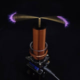 Stirlingkit 10cm DC24V Plasma Musical Tesla Coil Wireless Power Transmission Golded Coil Educational Toy US Plug, view 6