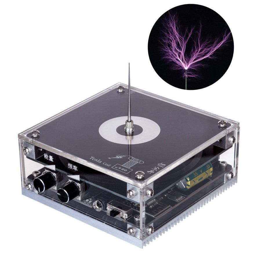 Stirlingkit 10cm Electronic Musical Tesla Coil Artificial Lightning Magnetic Storm Coil Experimental Toy 48-54V DC