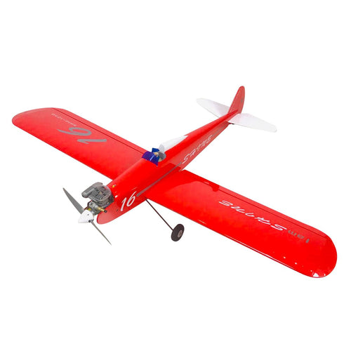 Stirlingkit 1250mm Wingspan Sport Plane Balsa Wooden Aircraft Airplane Model ARF - Red