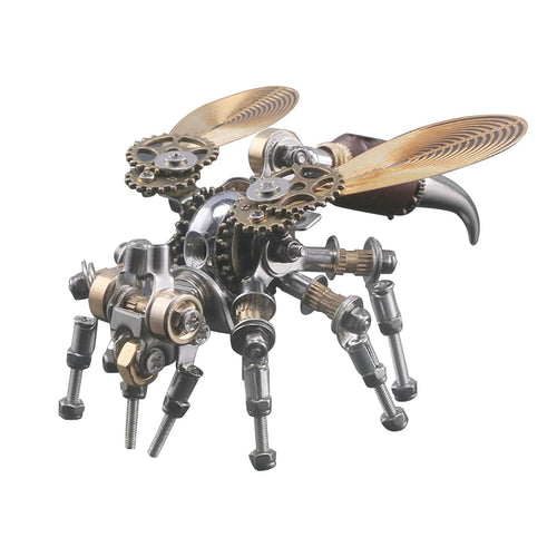 Stirlingkit 126PCS 3D Metal Wasp Assembly DIY Mechanical Kit Educational Toy